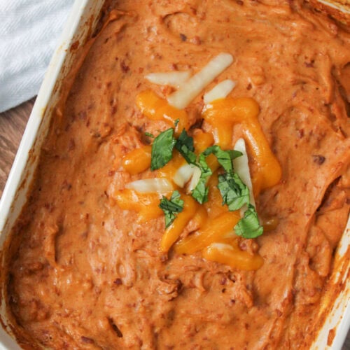 Mexican bean dip.