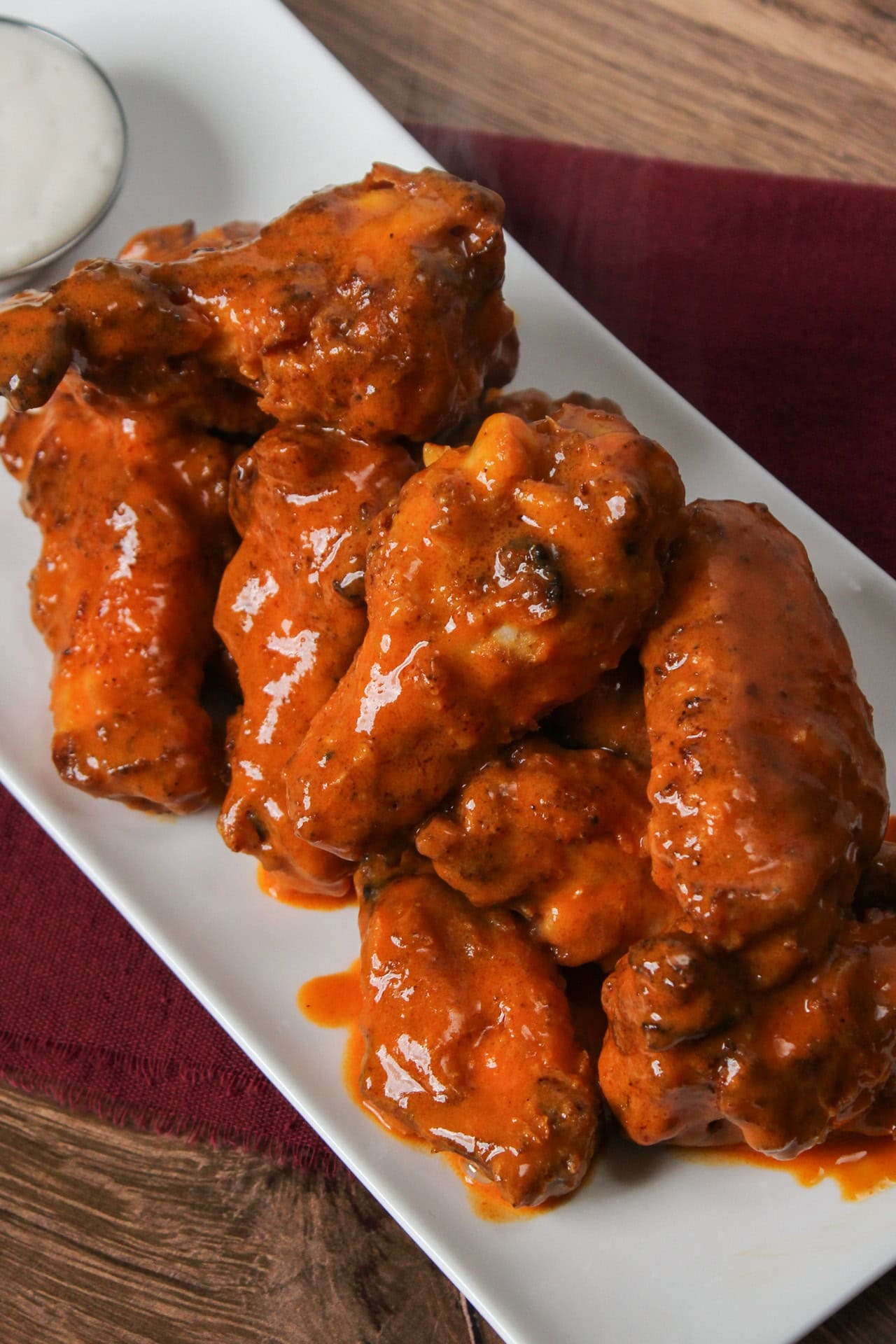 Air fryer buffalo wings.