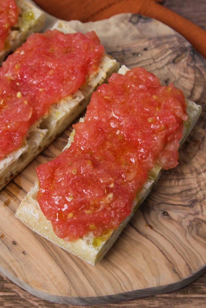 Spanish tomato bread.