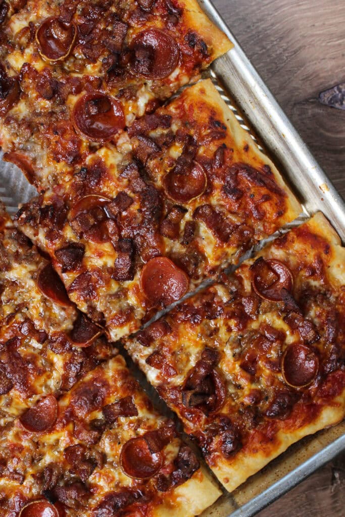 Meat lovers pizza.