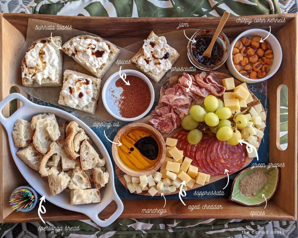 The components of a perfect charcuterie board