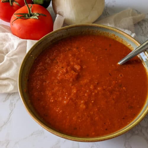 Ranchero sauce in a bowl