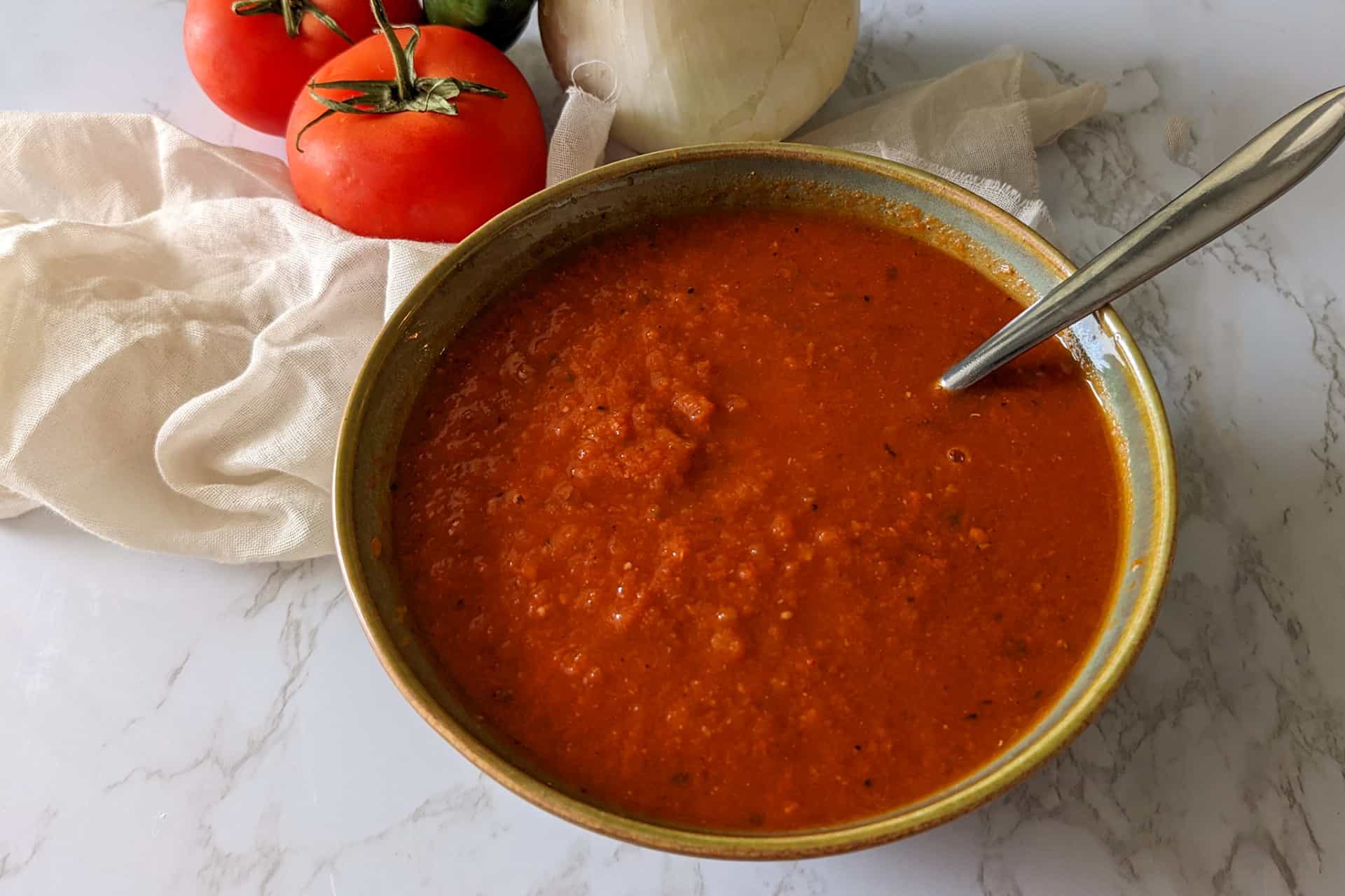 Ranchero sauce in a bowl