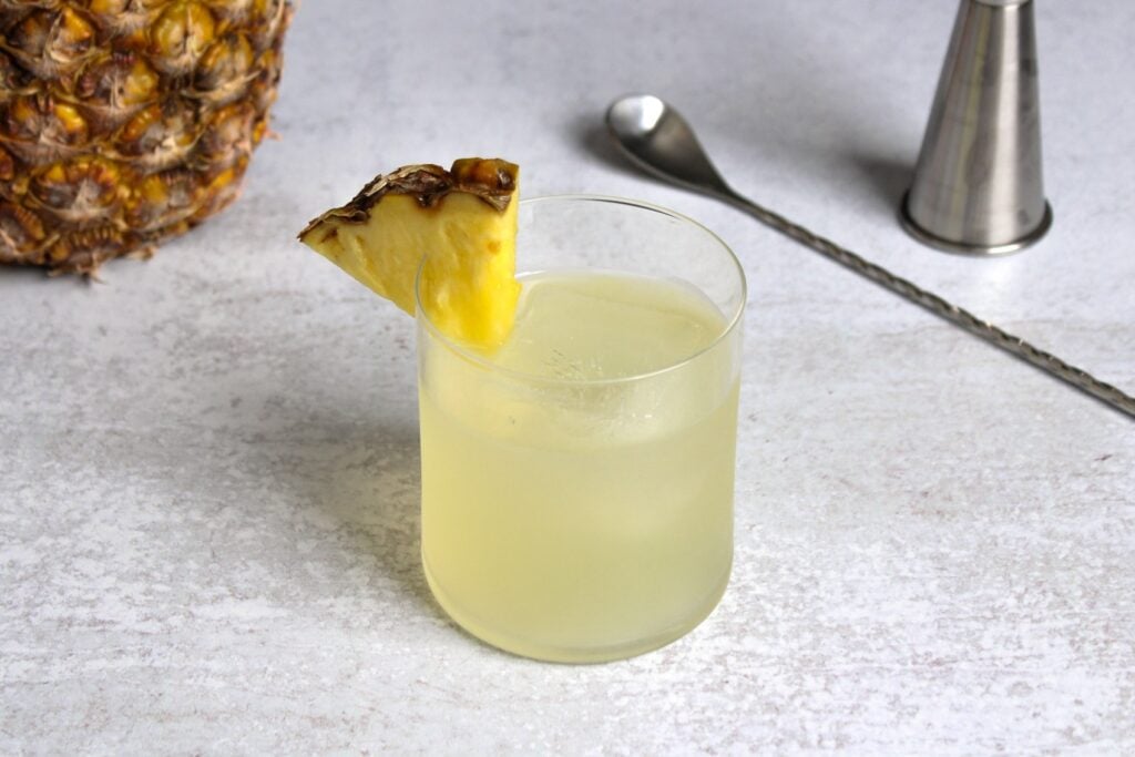 A pineapple mezcal old fashioned.