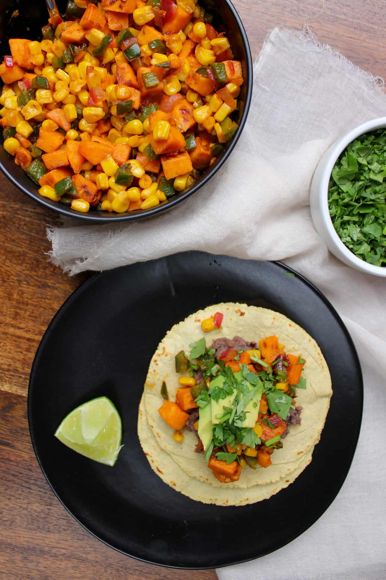 Sweet potato tacos.
