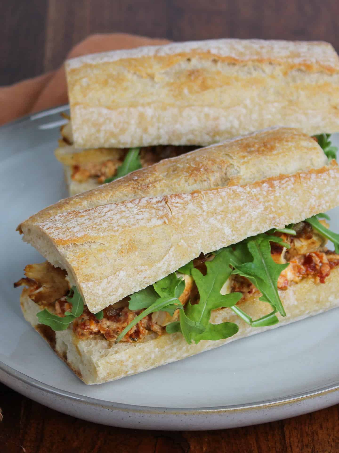 Chicken and Goat Cheese Sandwich With SunDried Tomatoes • The Candid Cooks