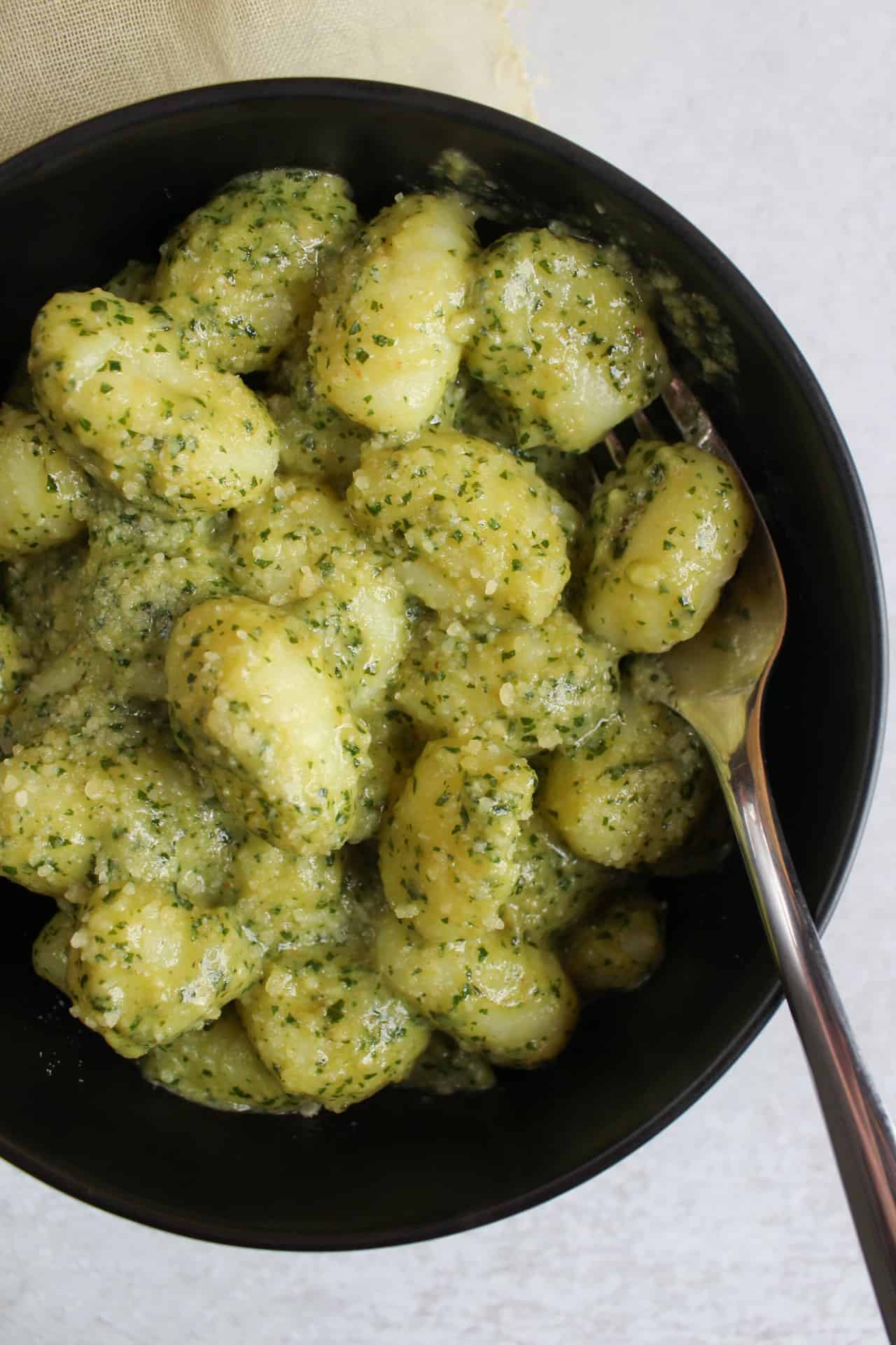 Creamy Pesto Gnocchi • The Candid Cooks