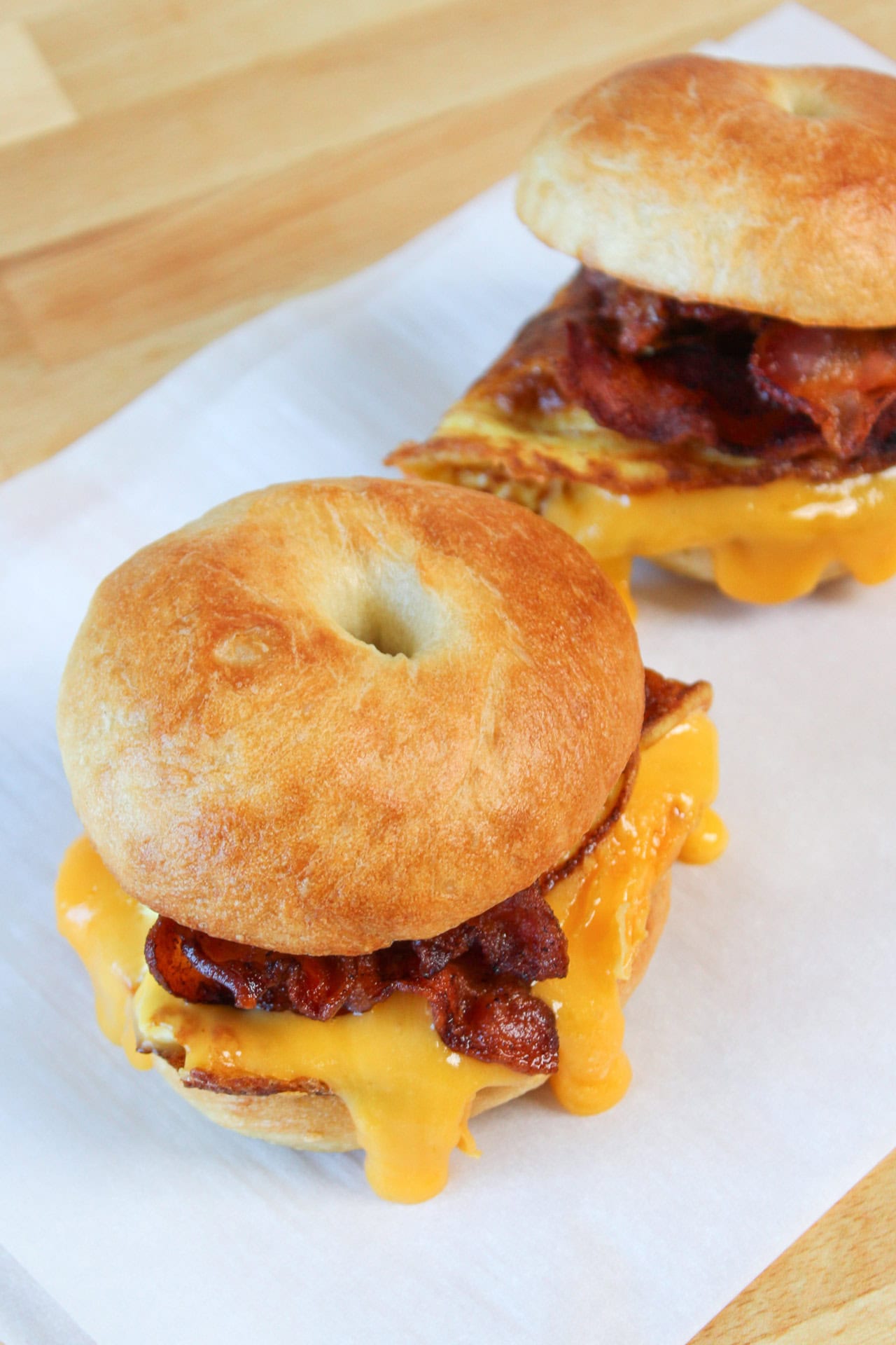 Bacon Egg And Cheese Bagel Sandwich • The Candid Cooks