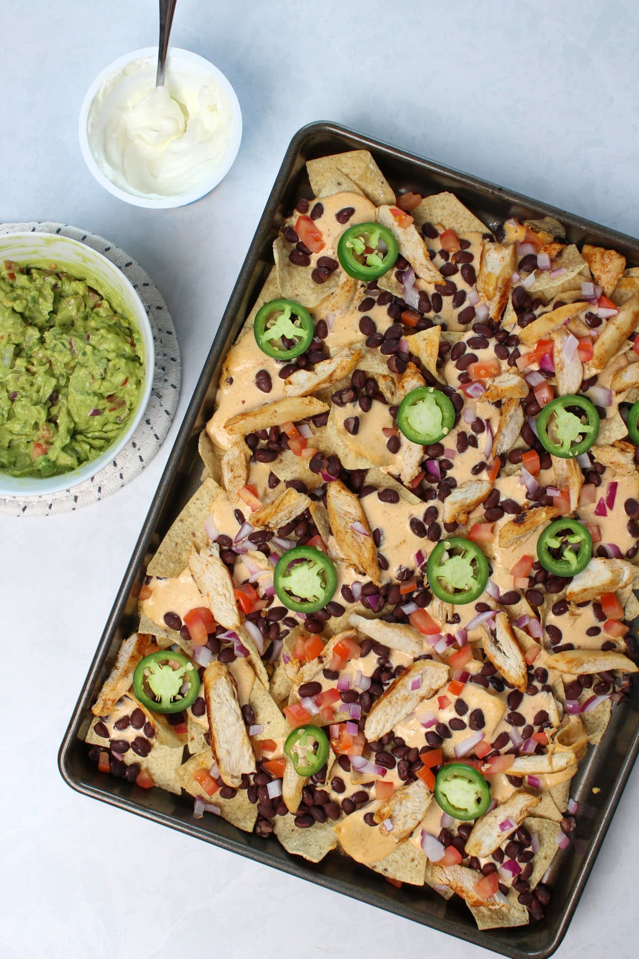 High Protein Nachos With Cottage Cheese Sauce • The Candid Cooks