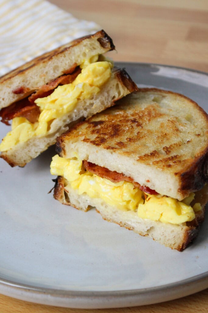 A breakfast grilled cheese.