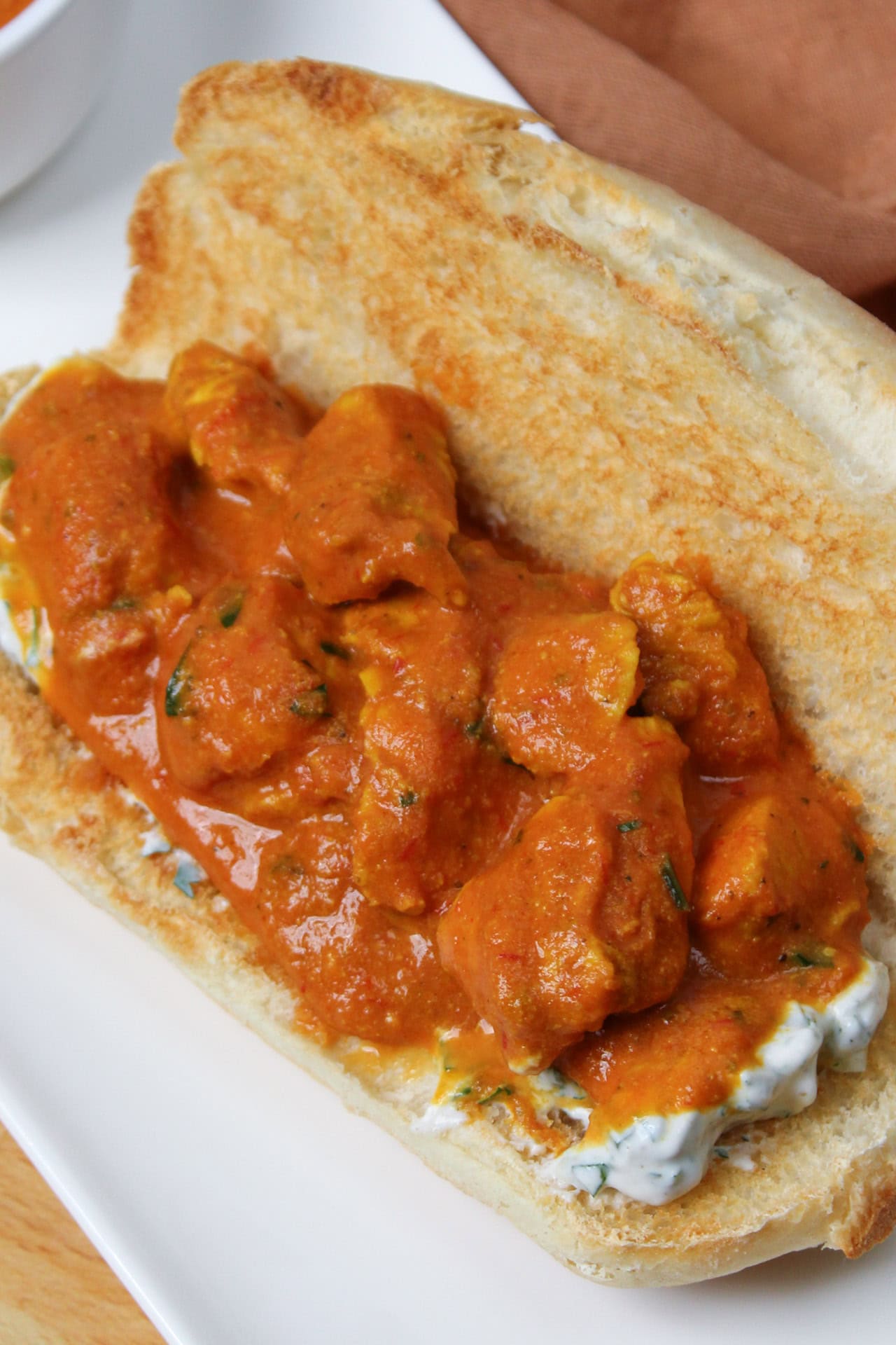 Butter Chicken Sandwich • The Candid Cooks
