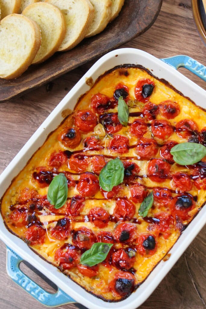 Bruschetta cheese dip.