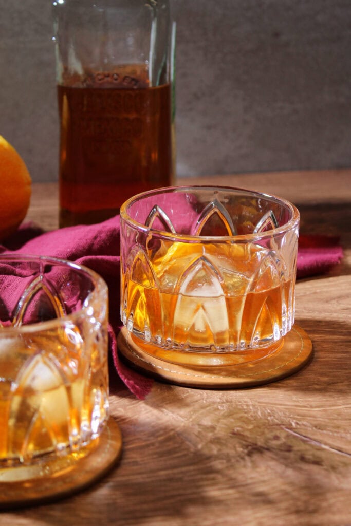 Anejo tequila old fashioned.