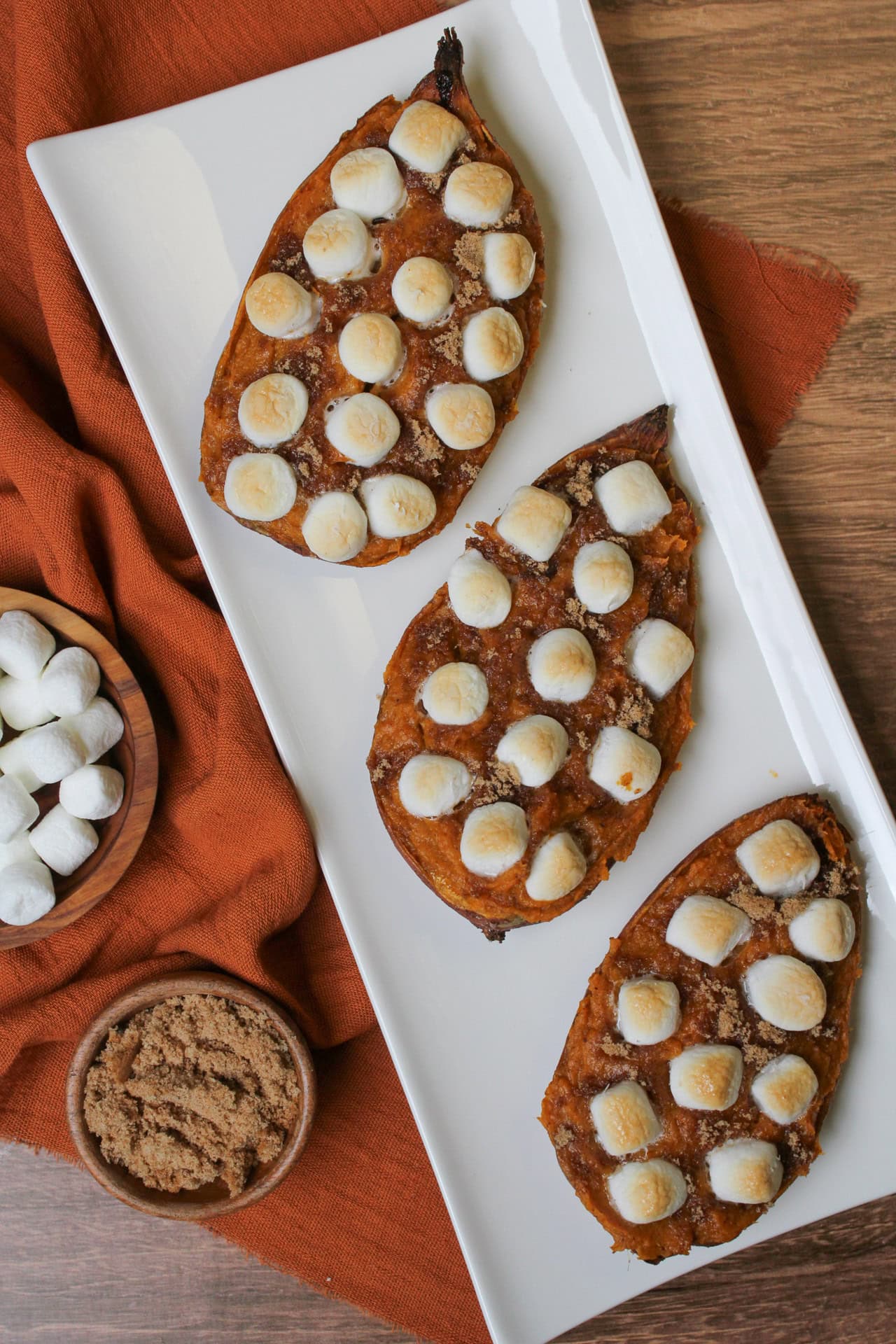 Individual sweet potato casserole.