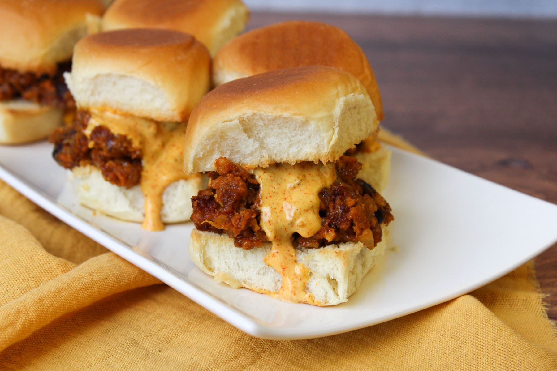 Vegetarian Black Bean Southwest Sliders